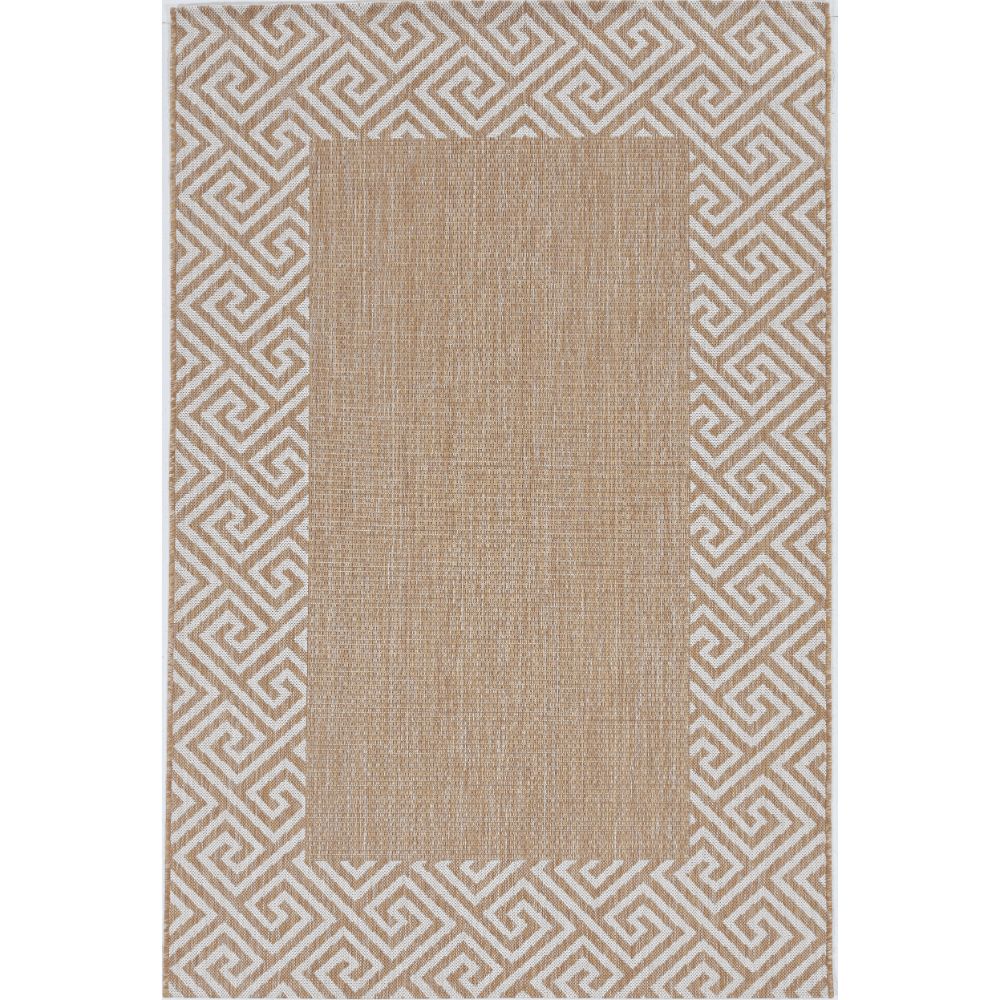 KAS 5766 Provo 5 ft. 3 in. X 7 ft. 7 in. Area Rug in Natural Greek Key